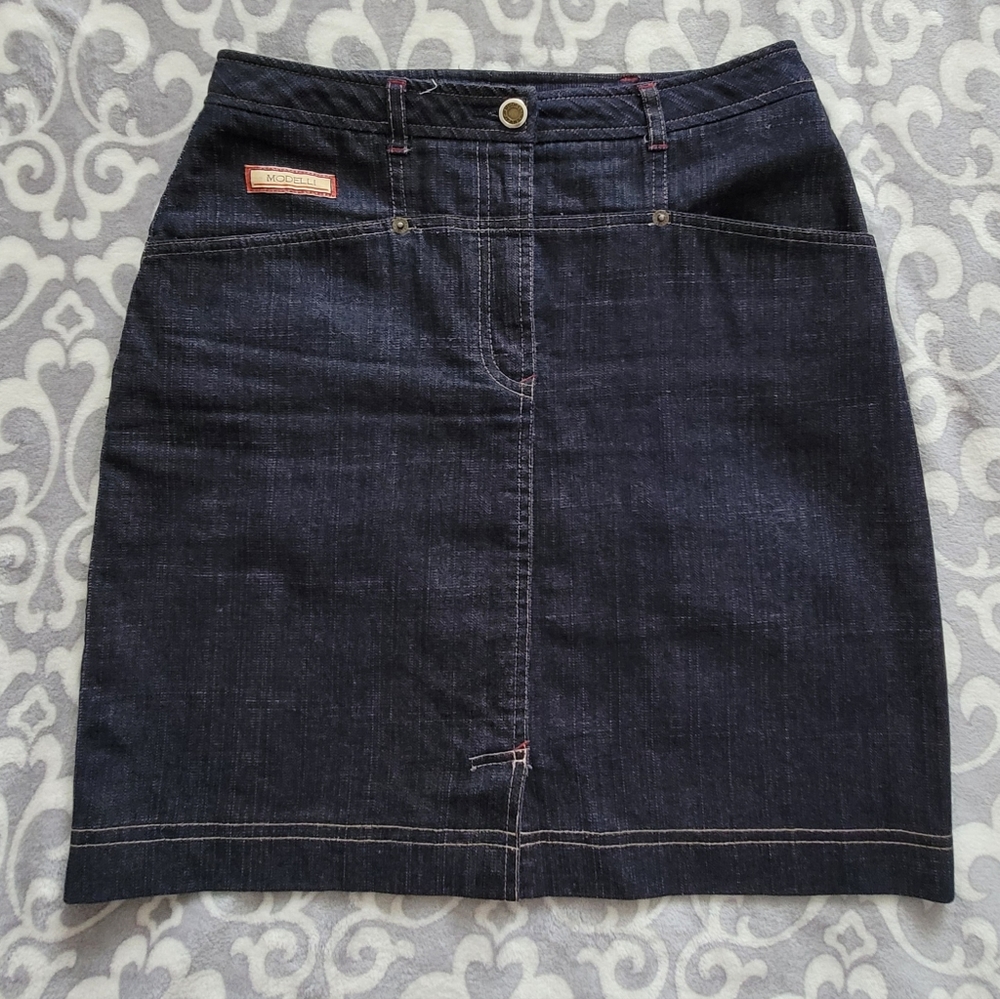 Modelli Dark blue denim skirt, Size 7